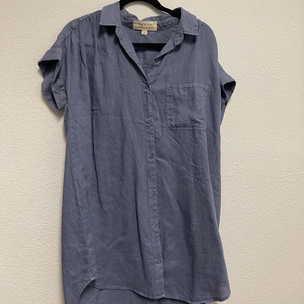 Blue tunic dress